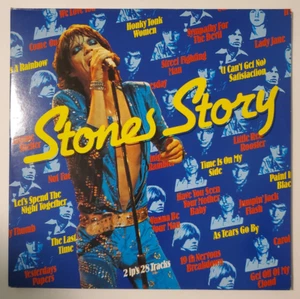 Rolling Stones - Stones Story - NEAR MINT 1976 vinyl LP w/poster book - Picture 1 of 6