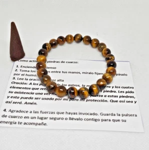 PULSERA OJO DE TIGRE / TIGERAUGE QUARZ ARMBAND SCHUTZ BUENA SUERTE - Bild 1 von 4