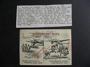 Netherlands Postjager stranded crew signed cover, check it out! - Picture 1 of 4