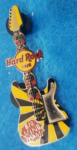 BIRMINGHAM ENGLAND EURO 2005 PUNK SERIES YELLOW BLACK GUITAR Hard Rock Cafe PIN - Picture 1 of 1