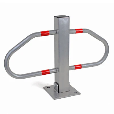 WILTEC XPOtool Parkplatzsperre klappbar Schlüssel Parkplatzbügel Sperrbügel Parkpfosten