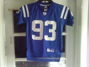 Indianapolis Colts NFL reebok Jersey (Dwight Freeney #93) youth Sz-Small (8) - Picture 1 of 9
