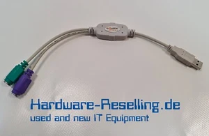 Delock PS/2 zu USB Adapter für Maus und Tastatur Adapter - Bild 1 von 3
