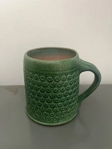Vintage Wilhelm Kagel Keramik Mid Century W. Germany Green Pottery Mug Tankard - Picture 1 of 8
