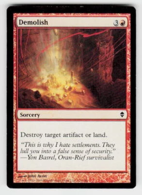Zendikar #121 Demolish - Image 1 of 2