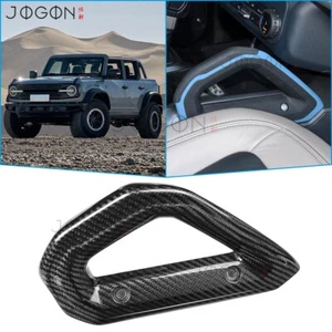 For Ford Bronco Raptor 2021-24 2025 Center Console Grab Handle Cover Carbon Trim - Picture 1 of 10