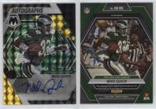 2023 Panini Mosaic Choice Black Gold Prizm /8 Mike Quick #AM-MQ Auto