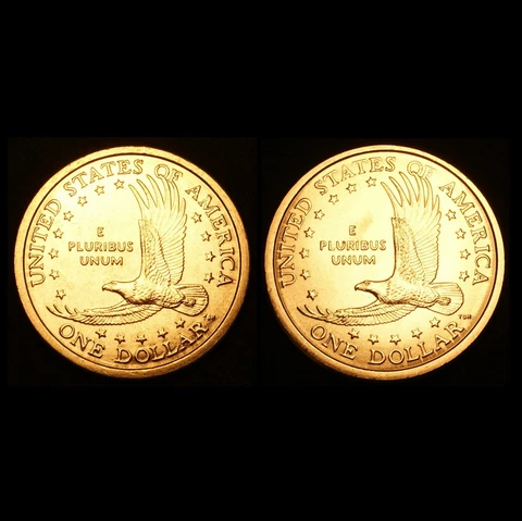 2006 P+D Sacagawea Dollars ~ Soaring Eagle in Flight ~ BU from U.S. Mint Rolls Cover