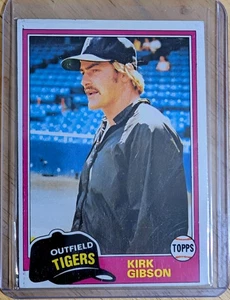 De colección Kirk Gibson 1981 Topps #315 Rookie Detroit Tigers en excelente estado - Imagen 1 de 2