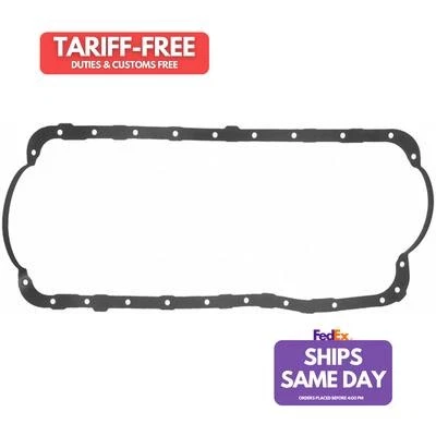 Fel-Pro OS 34600 R, One Black Silicone Rubber Oil Pan Gasket Set Performance Par - Image 1 of 4