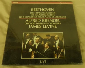 BEETHOVEN 5 Piano Concertos Live Brendel Levine USA New Sealed 4LP Box FREE SHIP - Picture 1 of 2