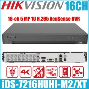 Hikvision iDS-7216HUHI-M2/XT 16 canali 5MP 2HDD 1U 2 SATA H.265 AcuSense DVR - Foto 1 di 6