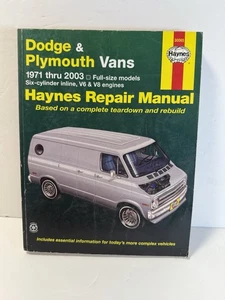 Haynes Dodge & Plymouth Vans 1971 Thru 2003 Repair Manual Mechanic 30065 - Bild 1 von 5