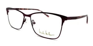 NEW NICOLE MILLER FOUNTAIN C03 MATTE MULBERRY AUTHENTIC EYEGLASSES 55-15-135 - Picture 1 of 5