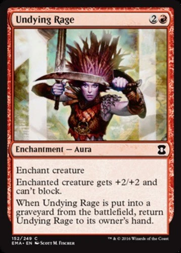 x1 Undying Rage - Eternal Masters - NM - MTG - Image 1 of 1