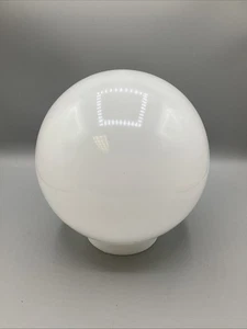 Milk Glass Modern Globe Replacement Light Fixture Cover 25” Circumference  - Picture 1 of 6
