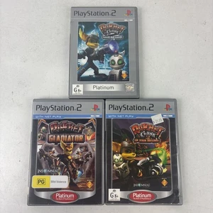 Ratchet And Clank Sony PlayStation 2 Bundle X3 PS2 Video Games - Picture 1 of 13