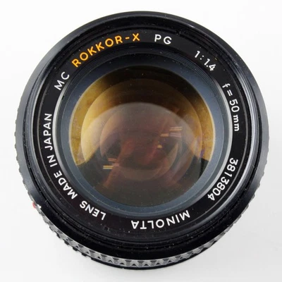 Minolta MC Rokkor-X PG 50mm f/1.4 Lens - Parts/Repair - Image 1 of 3