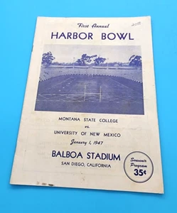 PROGRAMA DE FÚTBOL HARBOR BOWL - 1947 - ESTADO DE MONTANA VS NUEVO MÉXICO - PRIMER ANUAL - Imagen 1 de 6