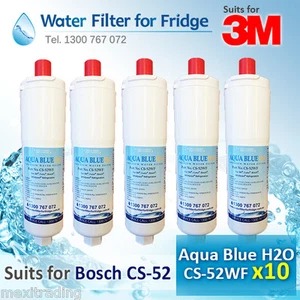 10x CS-52 Compatible Replacement for Bosch Filter Aqua Blue H2O CS-52WF - Picture 1 of 6