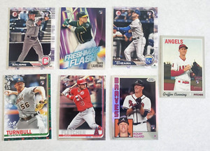 2019 TOPPS -TOPPS CHROME BASEBALL ROOKIE LOT (7)
