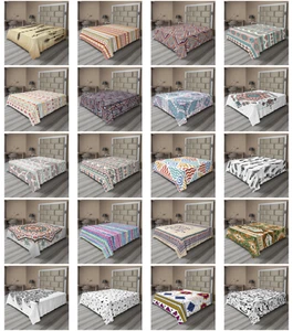 Ambesonne Tribal Design Flat Sheet Top Sheet Decorative Bedding 6 Sizes - Picture 1 of 42
