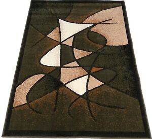 5 x 8 ft Area Rug Sage Green square, Art Geometric design Home Floor Mat Carpet