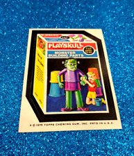 1975 Wacky Packages Original 13th Series *PLAYSKULL* Sticker Card