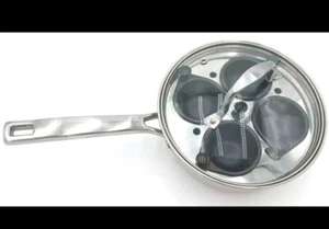 Salt Brand Poached Egg Pan Set 4 Nonstick Cups Poacher - Picture 1 of 3