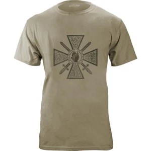 Distressed French Croix De Guerre Medal T-Shirt - Picture 1 of 11