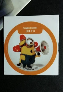 DESPICABLE ME MINION MEGAPHONE EARMUFF SMALL STILL 1.5" GET GLUE GETGLUE STICKER - Picture 1 of 1
