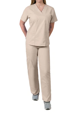 Conjunto Médico Relajado MedGear Para Mujer, Tela Eversoft, Top y Pantalones Multibolsillos Foto 1 de 3