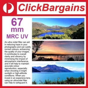 67mm MRC UV camera lens filter 67 mm Multi Resistant Coating ultraviolet protect - Picture 1 of 3