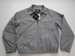 Mens Medium Brooks Brothers Prosport Jacket Glen Plaid windbreaker gray golf - Picture 1 of 8