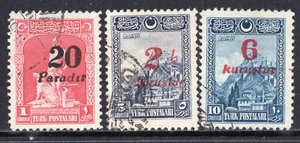 5042 - Turkey 1929 - Surcharged - Overprint -Used Set - Picture 1 of 2