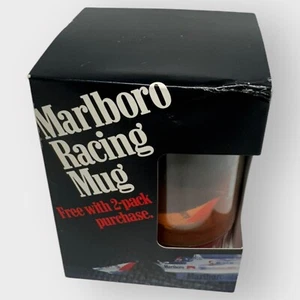 Vintage 1991 MARLBORO RACING MUG Kunststoff Thermobecher holografisch, rot NEU - Bild 1 von 4