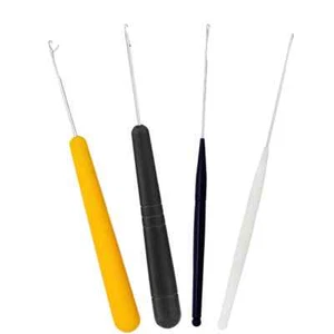 4Pcs Crochet Hook Needle Hair Weaving Needle Braiding Latch Crochet Hook - Picture 1 of 6
