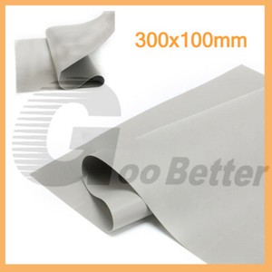 Grey Thermal Conductive Silicone Pad For Replacement 300 x100mm Thickness 0.25mm