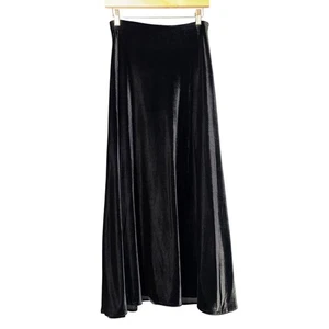 The Limited Black Velvet Maxi Skirt Women's Size Small Witchy Goth Vamp Holiday - Picture 1 of 5