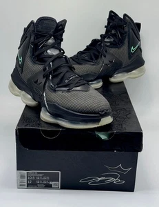 Nike Lebron XIX 19 Basketball Black/Green Glow Men shoes CZ0203 003 size 10.5 - Picture 1 of 17