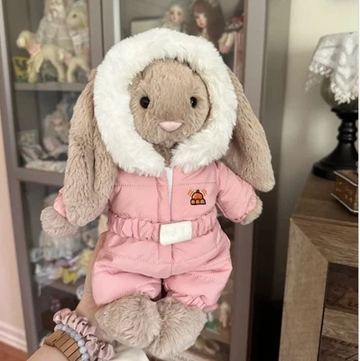 Jelly Cat tímido beige conejito traje de nieve juguetes de peluche suaves animal de peluche nuevo con etiquetas regalo Foto 1 de 4