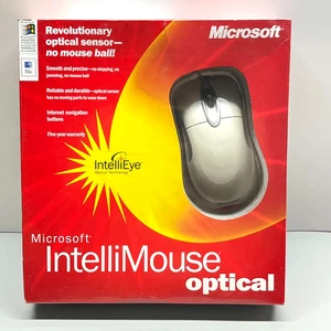 Nowe zapieczętowane pudełko mysz optyczna Microsoft Intellimouse X05-34207 PC MAC USB PS/2 - Zdjęcie 1 z 17