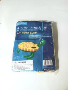 New Surf Gear 48" Inflatable Sea Turtle Rider Pool Beach Float Sealed Blow Up - Picture 1 of 9