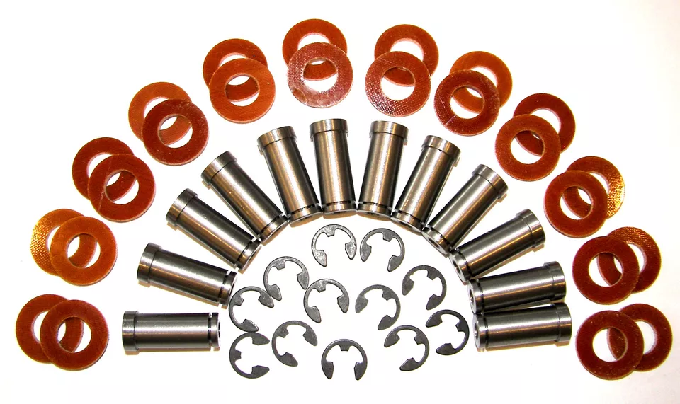 12 Tattoo Machine 3/8" Coil Core Set BLACK FIBER Washers 1" T-top Cores - Image 1 of 1