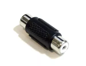 Conector extensor adaptador de acoplador hembra a hembra RCA - Imagen 1 de 2