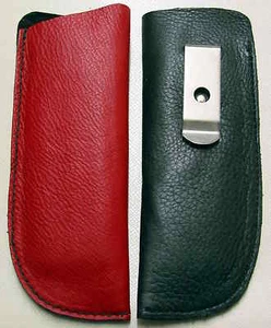 1A SATTLERQUALITÄT Brillenetui + Metall - Clip LEDER Lederetui NEU  BRILLE Kl. * - Bild 1 von 2