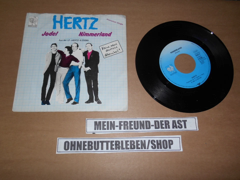 7" NDW Hertz - Jodel / Nimmerland REPERTOIRE / Promo-Single - Bild 1 von 1