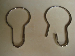 Lote 12 Anillos de Metal para Cortina Ducha Tubo 20 25 28 30mm - Imagen 1 de 1
