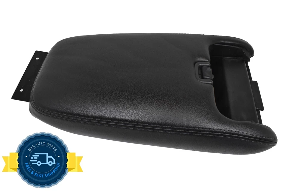 DEFECTO 1998-2003 Jaguar XJR XJ8 consola central tapa negra reposabrazos portavasos OEM Foto 1 de 4