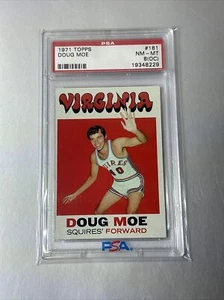 Novato Doug Moe 1971 Topps Basketball #181 radiocontrol PSA 8 casi nuevo como nuevo - Imagen 1 de 3